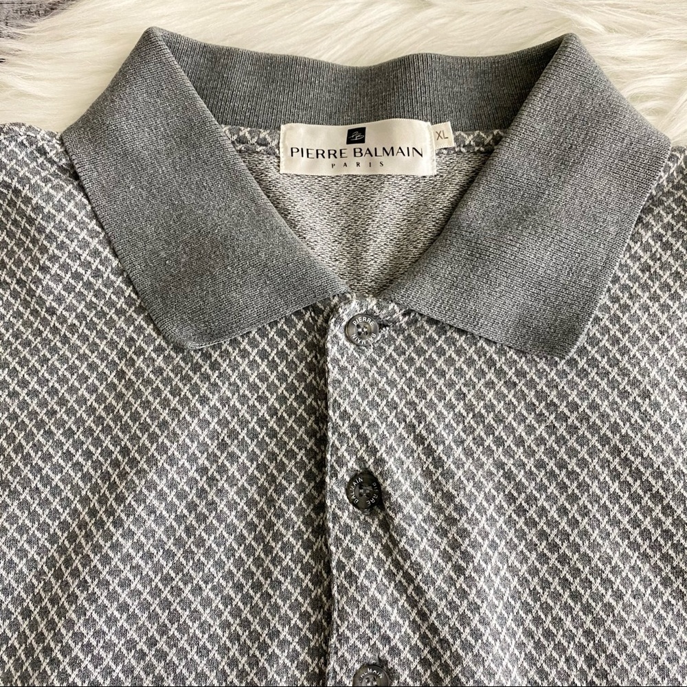 Pierre Balmain Long Sleeve Polo Knit Top, Men’s XL - Picture 4 of 10